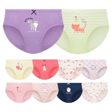 mrkids 女童純棉三角內褲10件組