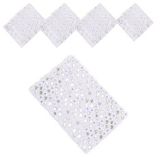 樂居家 浴室地板防滑墊, 白色, 12片