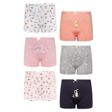 mrkids 女童款平口內褲6件組