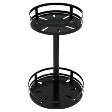 小麥購物 調料架 360度旋轉款 L381, 黑色, 1個