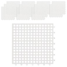 樂居家 升級版浴室防滑止滑地墊 無吸盤, 白色, 12個