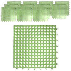 樂居家 升級版浴室防滑止滑地墊 無吸盤, 草綠色, 12個