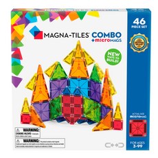 MAGNA-TILES microMAGS磁力片組 46片, 1組, 混和顏色