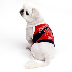 KINIKINI 狗狗條紋短版上衣, 1個, 海軍藍