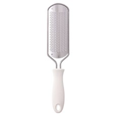 글로어스 부드러운 풋파일 발각질제거 화이트M 세로줄손잡이, 112g, 1개, 1개입