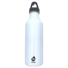MIZU M8 極限運動不鏽鋼水壺 夜光亮白款 M08AMZAGXBA, 白色, 1個, 800ml