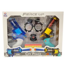 安全手槍遊戲組 槍2把 + 軟彈20顆 + 手銬 +, 左輪手槍, 1盒