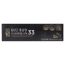 Jindamin 6年根紅蔘精The Premiums條裝10條 高含量人蔘皂苷, 1個, 150ml