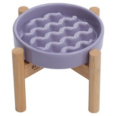 PEHOM 慢食扭扭碗 + 架子 M, 1個, 紫色