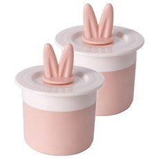 BEAUTY DISPLAY 美得像專櫃 兔耳洗面乳起泡器, 白粉色, 2個