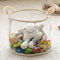 美得像專櫃 透明玩具收納袋/桶 小, 1個, 透明色