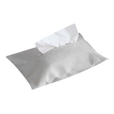 美得像專櫃 加厚帆布 皮手提面紙套, 淺灰色, 1個