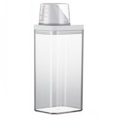 Qheat 附量杯洗衣精收納盒 1.5L, 1個, 透明