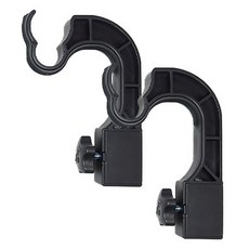 Kamdanam 免打孔窗簾桿支架 Ver.4 13 x 9.5cm, 黑色, 2個