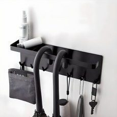 Viva 基本款磁吸式多功能雨傘架, 1個, 黑色