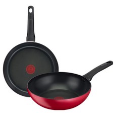 테팔 인덕션 엑설런스 프라이팬 FP28 + WP28 세트 2개, 혼합색상, 1세트, 프라이팬 28cm + 멀티팬 28cm