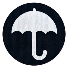 daysoy 貓咪橢圓形壁貼貓抓板 07 黑色雨傘, 1個, 混合顏色