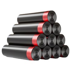 Obeul有提繩塑膠袋 黑色 50*60cm 150入, 10個, 30L