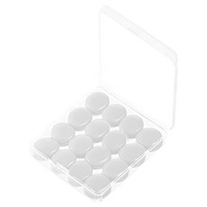 Alice Home 矽膠睡眠用游泳防水耳塞 白色圓形, 1個, 16入