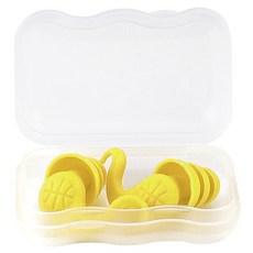 Alice Home 矽膠隔音游泳防水耳塞 黃色, 1個, 2入