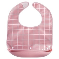 成人用防水用餐輔助圍兜 短版, 1個, 粉紅色