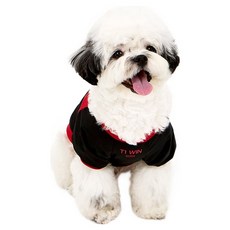 Kini Kini T1 寵物簽名隊服球衣短袖T恤, 黑色, 1個