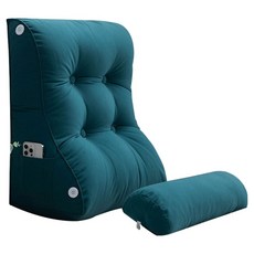 봄날애 헤드보드 요추 지지대 등받이 쿠션 소파, 그린