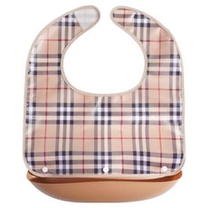 成人用防水用餐輔助圍兜 短版, 1個, 卡其色