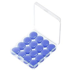 Alice Home 矽膠睡眠游泳防水耳塞 藍色圓形, 1個, 16入