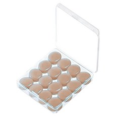 Alice Home 矽膠睡眠游泳防水耳塞 膚色 圓形, 1個, 16入