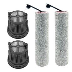 DREAME 追覓科技 副廠 全能乾溼洗地吸塵器配件 絨毛滾刷 2個 + 濾網 2個 H14 Pro/H14 Lite適用, 1組, C000503-A