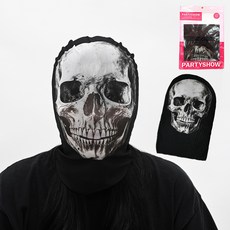 PARTYSHOW 蒙面網紗面具, 骷髏, 2個