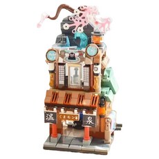 Prand 熊本熊 街景積木玩具 880020, 1個, 溫泉