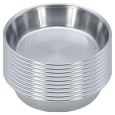 LIVING POINT 不鏽鋼醬料碗 1號(6.5cm), 銀色, 10個