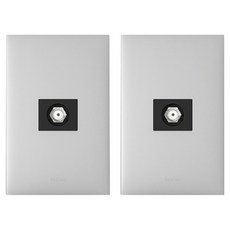 Legrand 羅格朗 阿佩拉 銀色 Simple CATV裝置 2路 8dB + 1路 5dB 套組, 1套