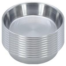 LIVING POINT 不鏽鋼醬料碗 2號(8cm), 銀色, 10個