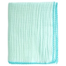 한국감염관리본부 멜로우앤 유아용 베베 요루 거즈 블랭킷, 민트