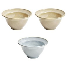 感性一匙 陶瓷刨冰碗 3件組, 1套, 黃色, 黃色, 藍色