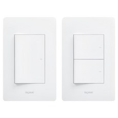 Legrand 羅格朗 Taviang Simple 白色 1開關 + 2開關 套組, 1套