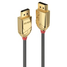LINDY 林帝 原廠公司貨 GOLD系列 DisplayPort 1.4版公 to 公傳輸線, 2m, 1條, 金色