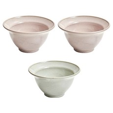 感性一匙 陶瓷刨冰碗 3件組, 1套, 粉紅色, 粉紅色, 綠色