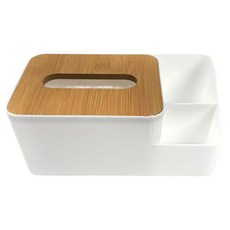 多功能紙巾盒, 1個, 白色