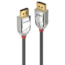 LINDY 林帝 原廠公司貨 CROMO鉻系列 DisplayPort 1.3版公 to 公傳輸線, 鐵灰色, 3m, 1條