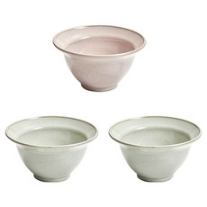 感性一匙 陶瓷刨冰碗 3件組, 1套, 粉紅色, 綠色, 綠色