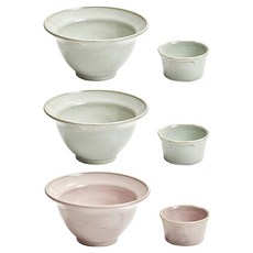 感性一匙 陶瓷刨冰碗 粉紅色 + 綠色 2入 + 醬料碗 粉紅色 + 綠色 2入 組, 1套, 粉紅色, 綠色