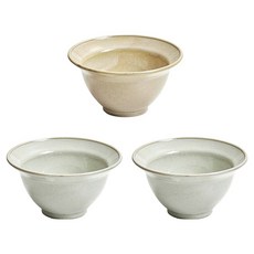 感性一匙 陶瓷刨冰碗 3件組, 1套, 黃色, 綠色, 綠色