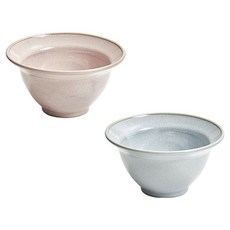 感性一匙 陶瓷剉冰碗 2件組, 1套, 粉紅色, 藍色