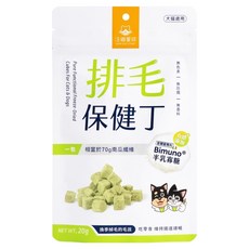 DOG CAT STAR 汪喵星球 排毛保健丁凍乾零食 犬貓機能保健丁, 雞肉 + 鮭魚 + 貓薄荷, 20g, 1包