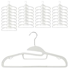 軟質防滑上衣衣架, 30個, 奶油白