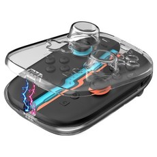 SPACE SHIELD Nintendo Switch 2 Joy-Con 相容 2合1 Joy-Con 收納 + 6個遊戲卡匣收納 磁吸 PC 透明硬殼保護套, 1個, 透明